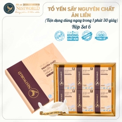 [Mới]Tổ Yến Sấy Nguyên Chất Ăn Liền NESTWORLD - Hộp Set 6 Thanh Yến