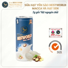 SỮA HẠT YẾN SÀO NESTWORLD MACCA VÀ HẠT SEN