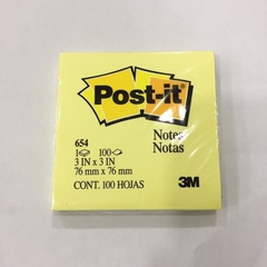 654-HB Giấy ghi chú Post-it màu Neon 76mm X 76mm (3x3)-50 tờ/xấp