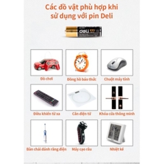 Pin kiềm Deli AAA-2 W18504