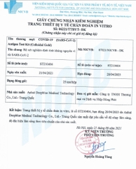 Kit test DEEP BLUE Covid-19 Colloidal Gold (Đức) -1 Hộp (25 Bộ)