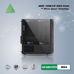 Thùng máy Case VSP Gaming Mid Tower Chassis M04 (No Fan)