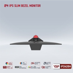 Màn hình LCD 24” VSP IP2420H Chính hãng (IPS - VGA, HDMI, 1920x1080, 75Hz, 3 cạnh viền mỏng, Kèm cáp HDMI, Treo tường)