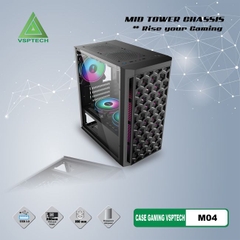 Thùng máy Case VSP Gaming Mid Tower Chassis M04 (No Fan)