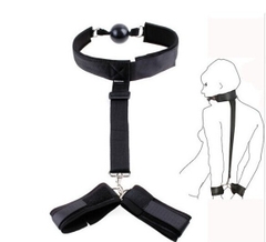 Khóa hàm và tay BDSM - Ball gag and handcuffs