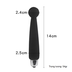 Cây rung massage bọc silicone đầu tròn