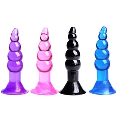 Phích cắm hậu môn ngấn tròn hít tường - Butt plug with suction cup base