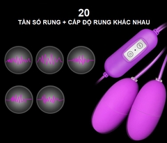 Trứng rung tình yêu sạc USB - 20 chế độ