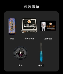 Spinner EDC HaLoo SUNDAY Pro Chất Liệu Zircon- Màu Đen