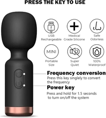 Chày rung mini đầu xoay 360 độ