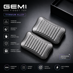 EDC Freehand Push Card chất liệu Titanium - Nam châm NdFeb