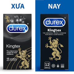 Bao cao su Durex Kingtex - Hộp 12 cái