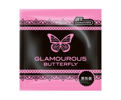 Bao cao su Jex Glamourous Butterfly Moist - Hộp 12 cái