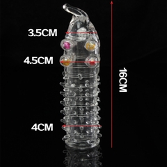 Bao cao su đôn gai râu đầu voi - 4cm