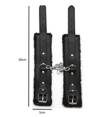 Khóa tay giả da BDSM Handcuffs