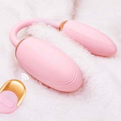 Trứng rung chữ U bẻ cong rung 2 đầu điều khiển từ xa