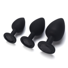 Phích cắm hậu môn đính đá PZANAL96 - Size M - Crystal Butt Plug
