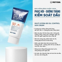 Kem Chống Nắng B5 Pretty Skin Cho Da Dầu - Multi Hydra Oil Control Sun Cream SPF50+ PA++++ 50ml