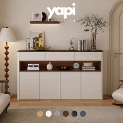 Tủ Trang Trí Đa Năng Kèm Kệ Hở Trưng Bày Hiện Đại 160x40x100cm Yapi-176