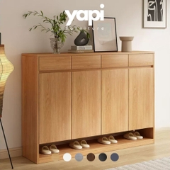 Tủ Giày Kèm Ngăn Kéo Nhiều Ngăn Có Kệ Gầm Tiện Lợi 160x35x110cm Yapi-340