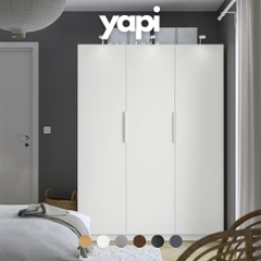 Tủ Áo 3 Cánh Mở Kích Thước 150x60x201cm Bằng Gỗ MDF Yapi-219