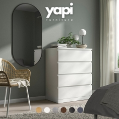 Tủ đựng đồ đa năng 4 ngăn kéo ĐÓNG SẴN phong cách hiện đại 80x48x100cm YAPI-106