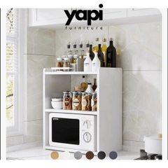 Kệ Lò Vi Sóng 2 Tầng Tiện Lợi Bằng Gỗ MDF Yapi-1103