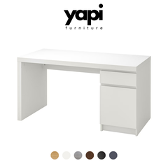 Bàn làm việc học tập có hộc tủ 1 ngăn kéo mặt bàn dày 3cm gỗ MDF cao cấp YAPI-404