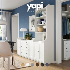 Tủ Để Đồ Thiết Kế Hiện Đại  210x46x199 cm Bằng Gỗ MDF Yapi-143