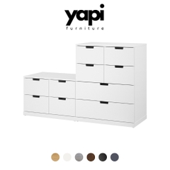 Tủ Để Đồ Phong Cách Bắc Âu Hiện Đại Bằng Gỗ MDF Lắp Sẵn Yapi-144