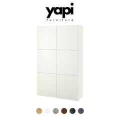 Tủ Để Đồ Thiết Kế Hiện Đại 120x42x193 cm Bằng Gỗ MDF Yapi-148