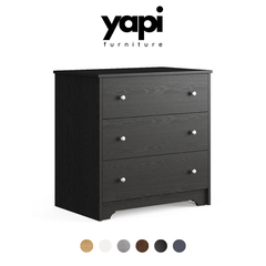 Tủ Để Đồ Thiết Kế 3 Ngăn Kéo Phong Cách Cổ Điển Bằng Gỗ MDF Yapi-131