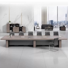 Bàn Họp Lớn Cho Văn Phòng Hiện Đại, Gỗ MDF Phối Màu 400x150x75cm Yapi-BH001