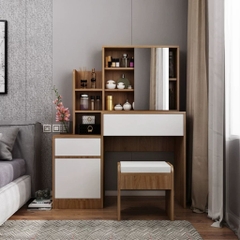 Bàn Trang Điểm Đa Năng Nhiều Ngăn Lưu Trữ Kèm Gương 110x40x141cm Yapi-814