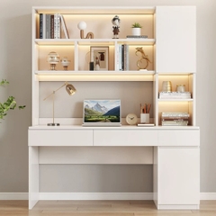 Bàn Học, Làm Việc Kèm Kệ Sách Và Ngăn Kéo Hiện Đại 160x50x200cm Yapi-434