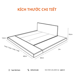 Giường Ngủ Tatami Phong Cách Nhật Bản Thiết Kế Rộng Rãi - GHC-9207 - Nội Thất Phòng Ngủ