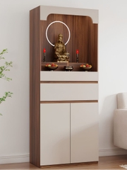 Tủ Thờ Dáng Cao Kèm Ngăn Kéo Và Tủ Lưu Trữ Hiện Đại 80x40x198cm Yapi-1223