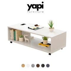 Bàn Trà Cao Cấp Thiết Kế Hiện Đại Có Bánh Xe Di Chuyển - GHC-4606 - Nội Thất Phòng Khách