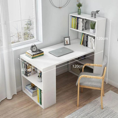 Bàn Học Kèm Giá Sách, Bàn Làm Việc Gỗ Thiết Kế Thông Minh Tiện Dụng GHC 4608