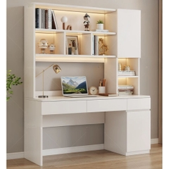 Bàn Học, Làm Việc Kèm Kệ Sách Và Ngăn Kéo Hiện Đại 160x50x200cm Yapi-434