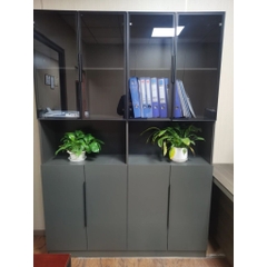 Tủ Tài Liệu Nhiều Ngăn Kết Hợp Cánh Kính Cho Văn Phòng 120x42x200cm Yapi-TTL003