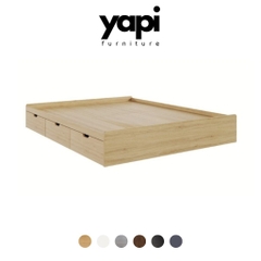 [FreeShip] Giường Ngủ Thiết Kế 3 Ngăn Kéo Hiện Đại Bằng Gỗ MDF Yapi-532