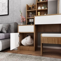 Bàn Trang Điểm Đa Năng Nhiều Ngăn Lưu Trữ Kèm Gương 110x40x141cm Yapi-814