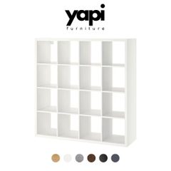 [Freeship HN] Kệ sách 4x4 decor phòng ngủ, phòng khách LẮP ĐẶT TẬN NHÀ Yapi-615