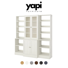 Combo Kệ Và Tủ Kính Trưng Bày 203x47x212 cm Bằng Gỗ MDF Yapi-634