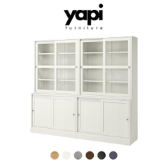 Combo 2 Tủ Kính Trưng Bày Decor Phòng Khách Phòng Làm Việc Yapi-644