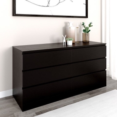 Tủ đựng đồ đa năng 3 tầng 6 ngăn kéo ĐÓNG SẴN phong cách hiện đại 160x48x78cm YAPI-107