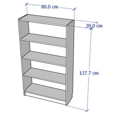 Kệ Sách Nhiều Tầng Dễ Dàng Lắp Ráp Gỗ MDF Nhập Khẩu Yapi-600