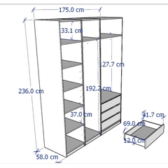 Tủ Quần Áo Thiết Kế Đa Năng Lắp Đặt Tận Nhà Yapi - 212