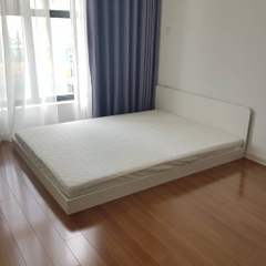 Giường Ngủ Bệt Cao 12cm Có Đầu Giường Gỗ MDF Nhập Khẩu Tự Lắp Tại Nhà Dễ Dàng GHC-9194